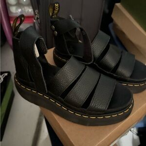 Dr. Martens Black Platform Sandals